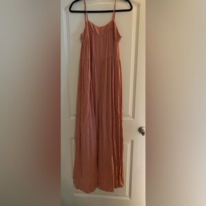 Pink wide leg jumpsuit